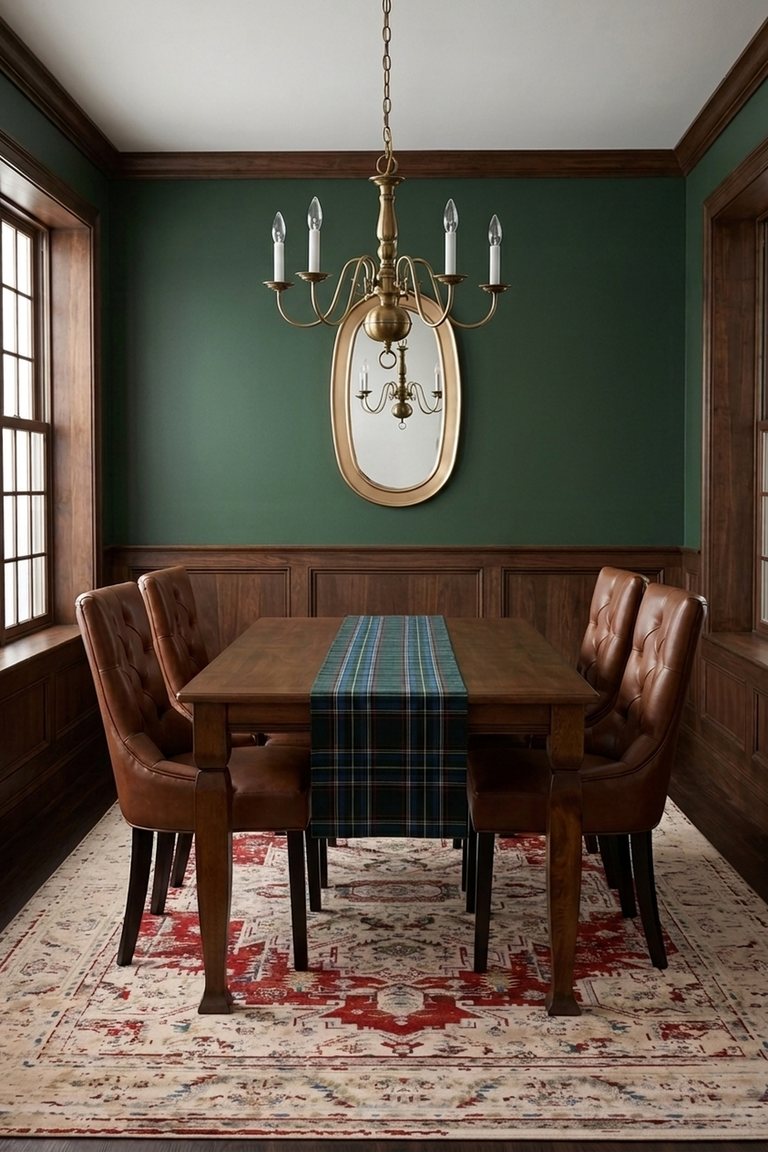 AI-generated Old Money dining room: The Heritage Dining Room