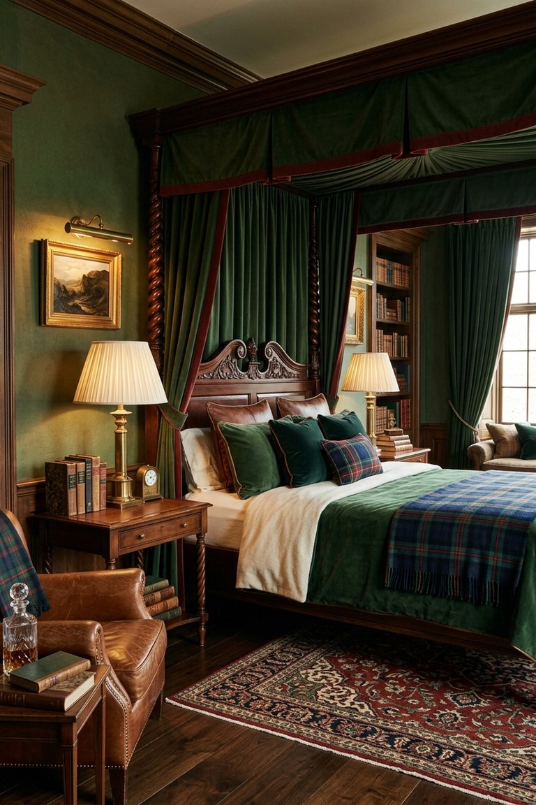AI-generated designer version of the Old Money bedroom