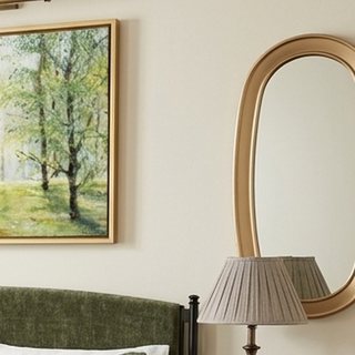 Brass Finish Oval Mirror - Hearth & Hand with Magnolia