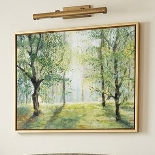 Stupell Industries Traditional Grounded Beauty Landscape Gold Floating Frame Canvas Art, 21 x 17