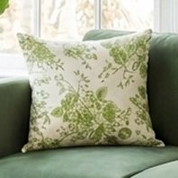 Floral Pillow Covers 20x20 Set of 2 Chinoiserie Cotton Linen (Sps ssion)