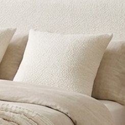 Fancy Homi Set of 2 Cream White Textured Boucle Throw Pillow Covers 18x18