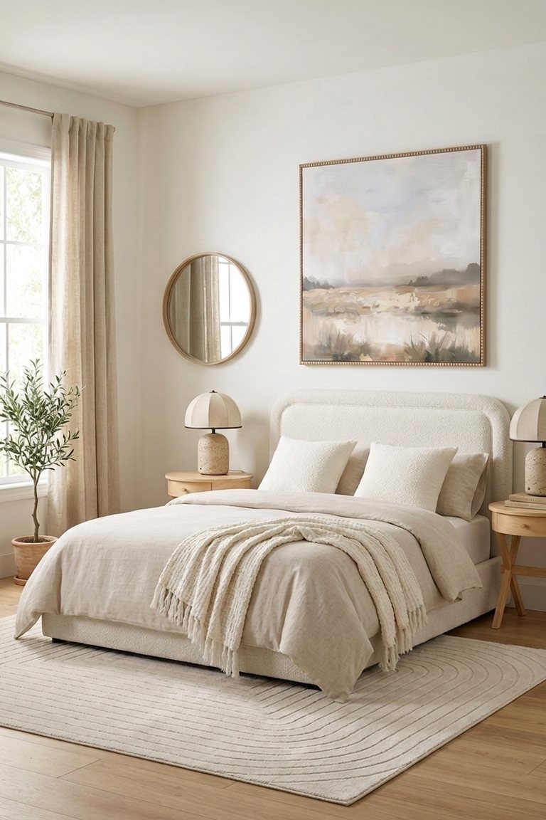 AI-generated Quiet Luxury bedroom: The Quiet Retreat