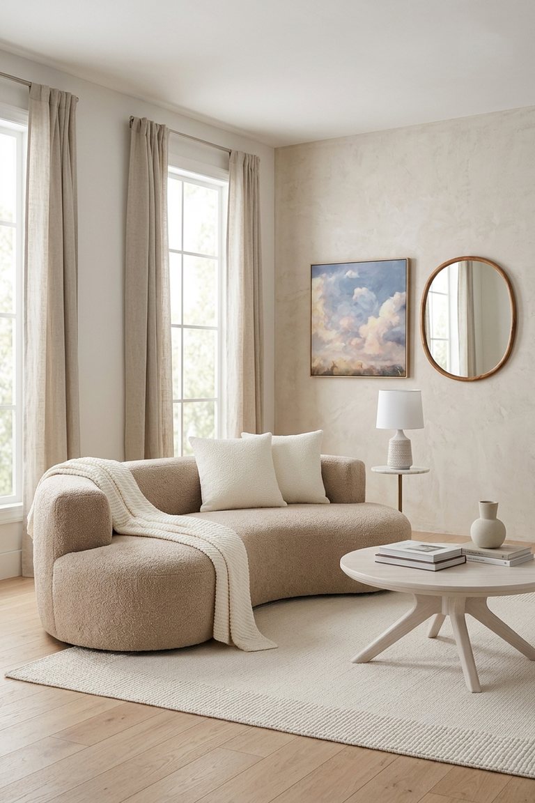 AI-generated Quiet Luxury living room: The Quiet Room